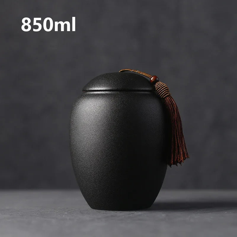 Ceramic urns for pets, black cremation of human ashes, small keepsake, funeral casket, memoria urn