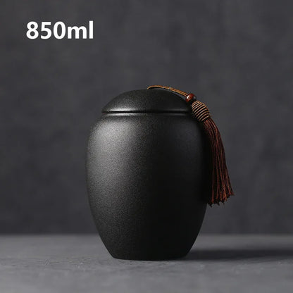 Ceramic urns for pets, black cremation of human ashes, small keepsake, funeral casket, memoria urn