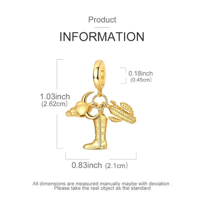 925 Silber Charms Perlen Goldenes Kreuz Krone Wal Schmetterling Anhänger Fit Original Armband Halskette Frauen Schmuck DIY Geschenke