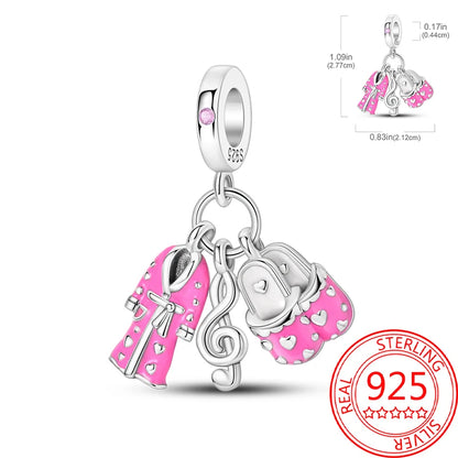 Neue Kollektion aus 925er-Sterlingsilber, Winterserie, Skaten, Schlittschuh-Charm, passend für DlY-Armbänder, Halsketten, Schmuck, feine Geschenke