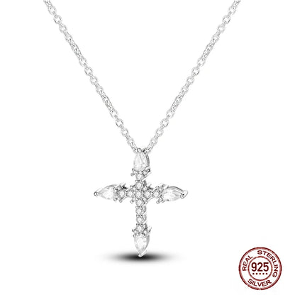 925 Sterling Silber blau Teufel Augen Palme Original Halskette Einhorn überlappen runde funkelnde Anhänger für Frauen Luxus Schmuck Geschenk