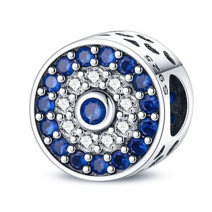 Heißer Verkauf 925 Silber Farbe Evil Eye Charm Dämon Auge Perle Für Original Armband & Armreif DIY Machen Mode Schmuck geschenk