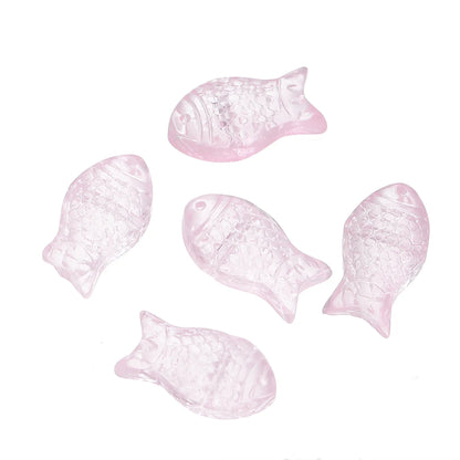 10 teile/los Allmähliche Kleine Goldfisch Glas Perlen Kristall Tschechische Spacer Perlen Für DIY Schmuck Machen Halskette Handgemachte Accessoires
