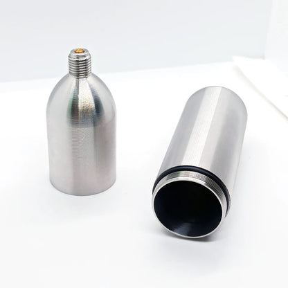 Wiederverwendete Edelstahlflasche, nachfüllbare CO2-Kartuschen für Druckluftwerkzeuge, kohlensäurehaltiges Brauen, Soda, Brandbekämpfung, Atemwege, Aquarium