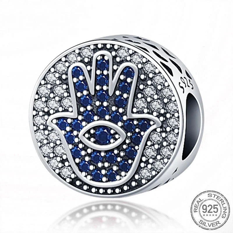 Heißer Verkauf 925 Silber Farbe Evil Eye Charm Dämon Auge Perle Für Original Armband & Armreif DIY Machen Mode Schmuck geschenk