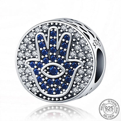 Heißer Verkauf 925 Silber Farbe Evil Eye Charm Dämon Auge Perle Für Original Armband & Armreif DIY Machen Mode Schmuck geschenk