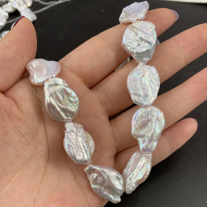 Natürliche Süßwasser perle große geformte Perle lose Abstands perlen für Schmuck machen DIY Halskette Armband Ohrringe Zubehör