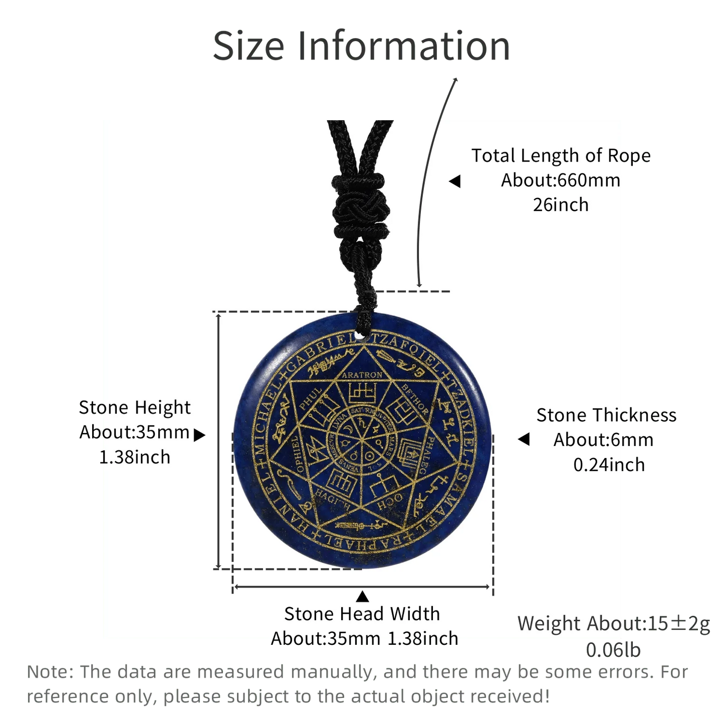 Sieben Erzengel Amulett Naturkristall Quarz Anhänger Michael Männer Siegel von Solomon Talisman Halskette Schutz Schmuck Kragen