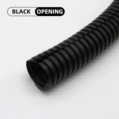 1/5/10M PP-isoliertes Wellrohr, ID7,5 mm ~ 34,5 mm, offenes Gewinde, schützende Drahtabdeckung, Wickelkabelmantel, flexibler geteilter Webstuhl