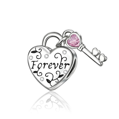 Bezaubernde herzförmige Perlen aus 925er-Sterlingsilber, Familie, Liebe, Tier, Fußabdruck, Charm-Armband, Halskette, passend für Frauen, DIY-Urlaubsgeschenke