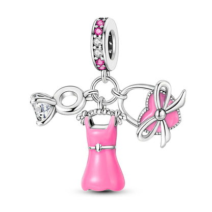 925er Silber vergoldete baumelnde Charms-Perlen für Original-Armbänder, DIY-Modeschmuckherstellung