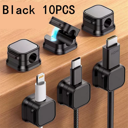 1/5/10/20PCS Magnetische Kabel Clip Kabel Halter Klebstoff Draht Keeper Kabel Kabel Organizer für Home Office Unter Schreibtisch Management