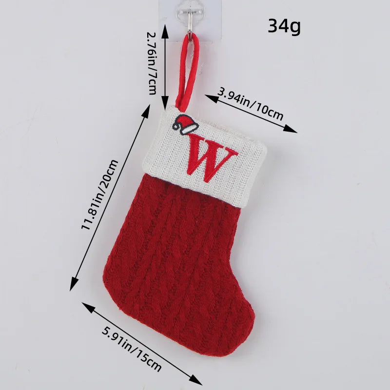 Roter Hut, Buchstabe, Weihnachtssocken, Navidad, Natal, Weihnachtsbaum, Strumpf, Ornament, Geschenk, Stricken, Schneeflocke, Weihnachtsdekoration 2024