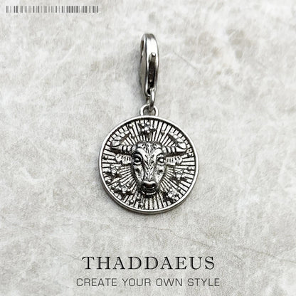 Charm-Anhänger Widder Stier Zwillinge Krebs Löwe Jungfrau Waage Skorpion Sgr Cap Aqu Fische Sternzeichen Vintage Geschenk 925er Sterlingsilber