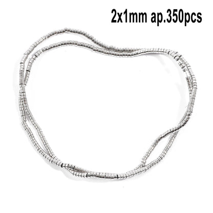 Großhandel AAA Rhodium Hämatit Perlen Charms Herz Stern Rohr Facettierte Runde Unregelmäßige Geometrische Form Perlen Für Schmuck Machen