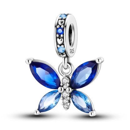 Heißer Verkauf 925 Silber Charms Perlen Schmetterling Serie Fit Original Armband Machen Edlen Schmuck Frauen DIY Geschenk