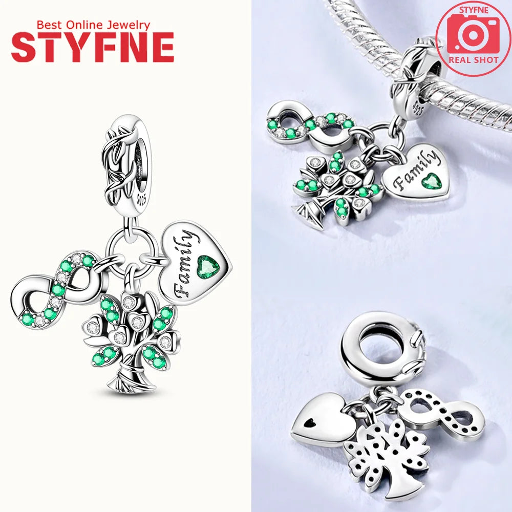 2025 S925 Silber Unendlichkeit Liebe Baumeln Charms Wie Schlange Verwickeln Perlen Fit Original Armband Diy Zubehör Edlen Schmuck Geschenke