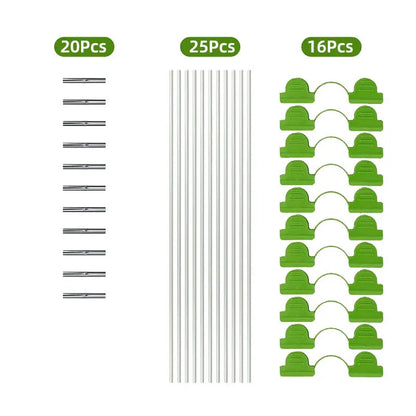 122/61 DIY-Gewächshaus, Gewächshauskreis, Gartenstoff, rostfreier Glasfaser-Stützringrahmen, Pflanzenstütze, Gartenbedarf