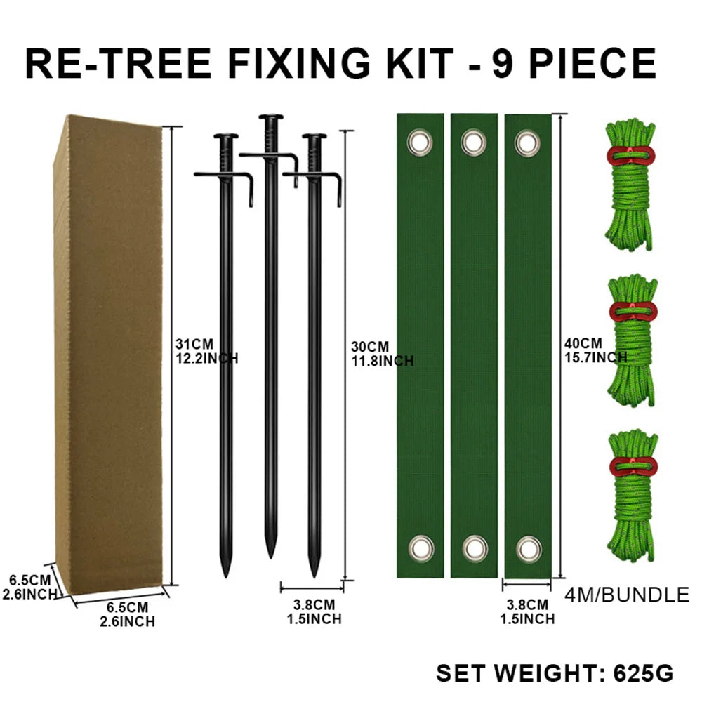 1 SET Baumpfahl-Sets, Baumpfahl-Sets für junge Bäume gegen schlechte Wea für neu gepflanzte Baumbänder, Gartenzubehör