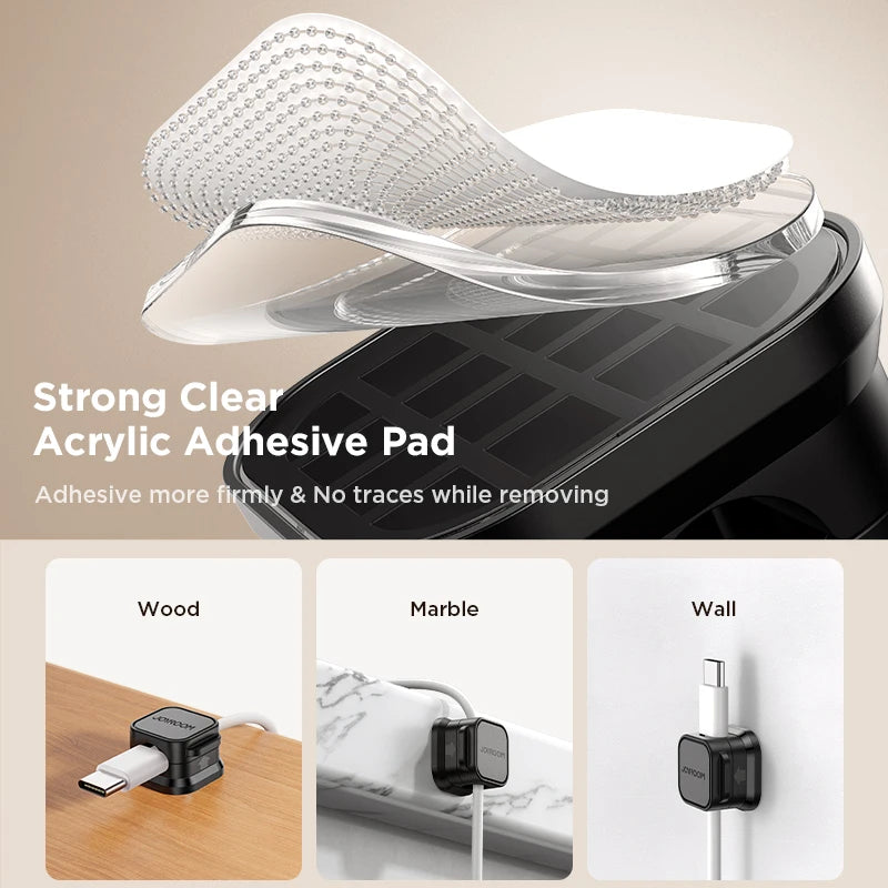 Joyroom 3/6/12PCS Magnetische Kabel Organizer Klebstoff Telefon Kabel Clip Desktop Kabel Draht Kabel Halter für Büro Schreibtisch Management
