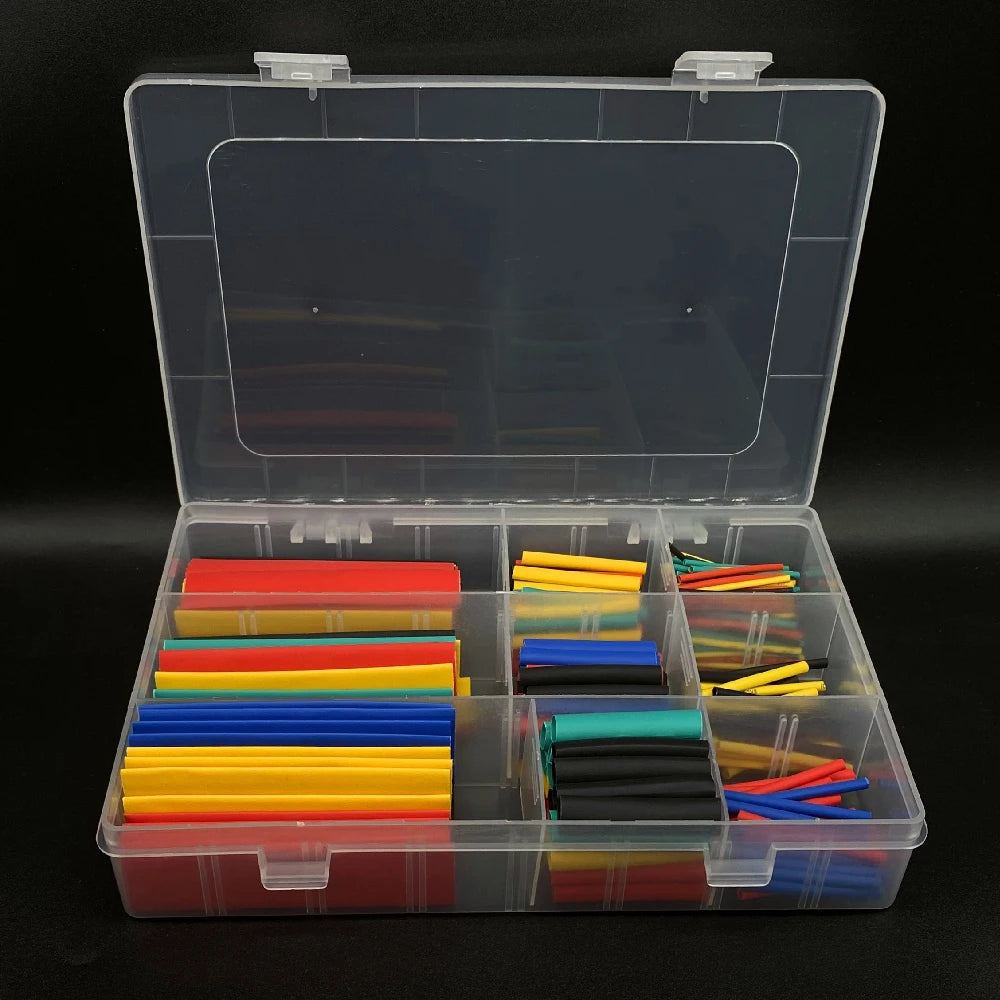 164-750-teiliges Schrumpfschlauch-Set, hitzebeständig – Isolierhülse für elektrische Kabel, Schrumpffolie