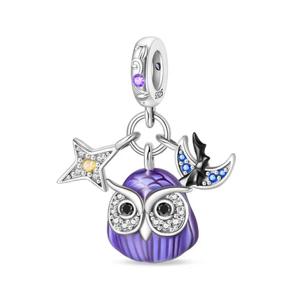 Heißer Verkauf 925er Sterlingsilber Kürbiskopfperlen & fliegende Hexe baumelnder Charm passend für Armband Halloween Anhänger Zubehör Geschenke