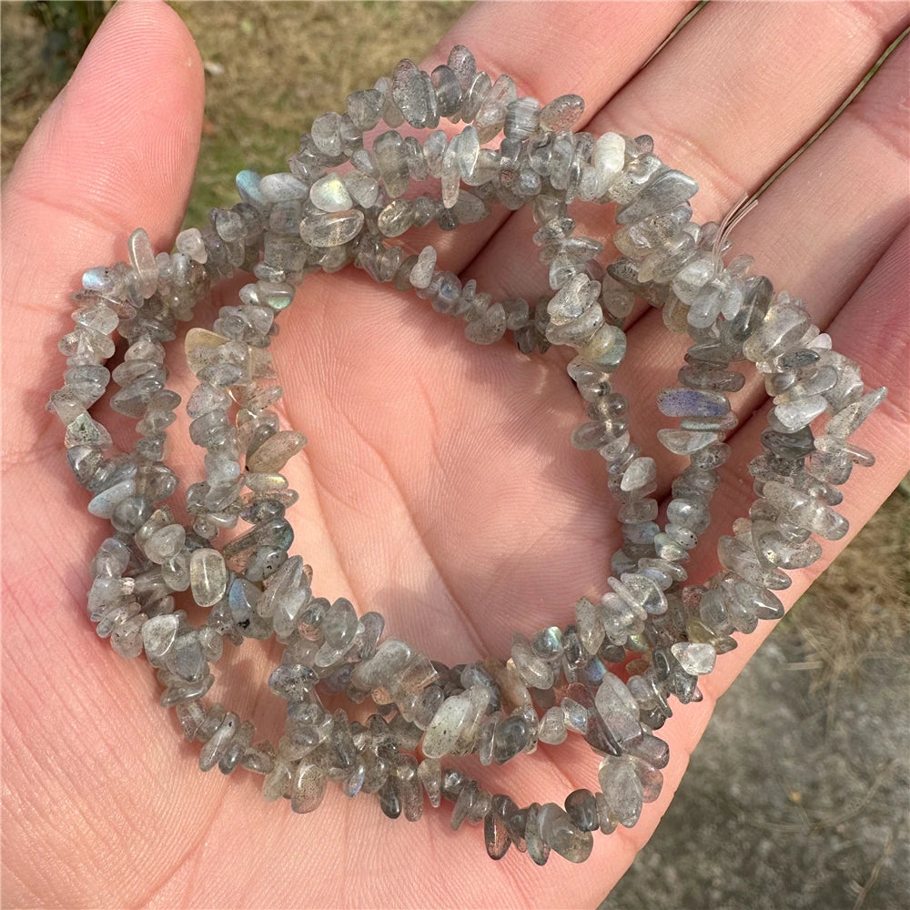 Natürliche Kies Stein Perlen Lapis Lazuil Bostwana Sodalith Chips Perle für Halskette Ohrringe Armbänder Schmuck Kette Perlen 3-5mm