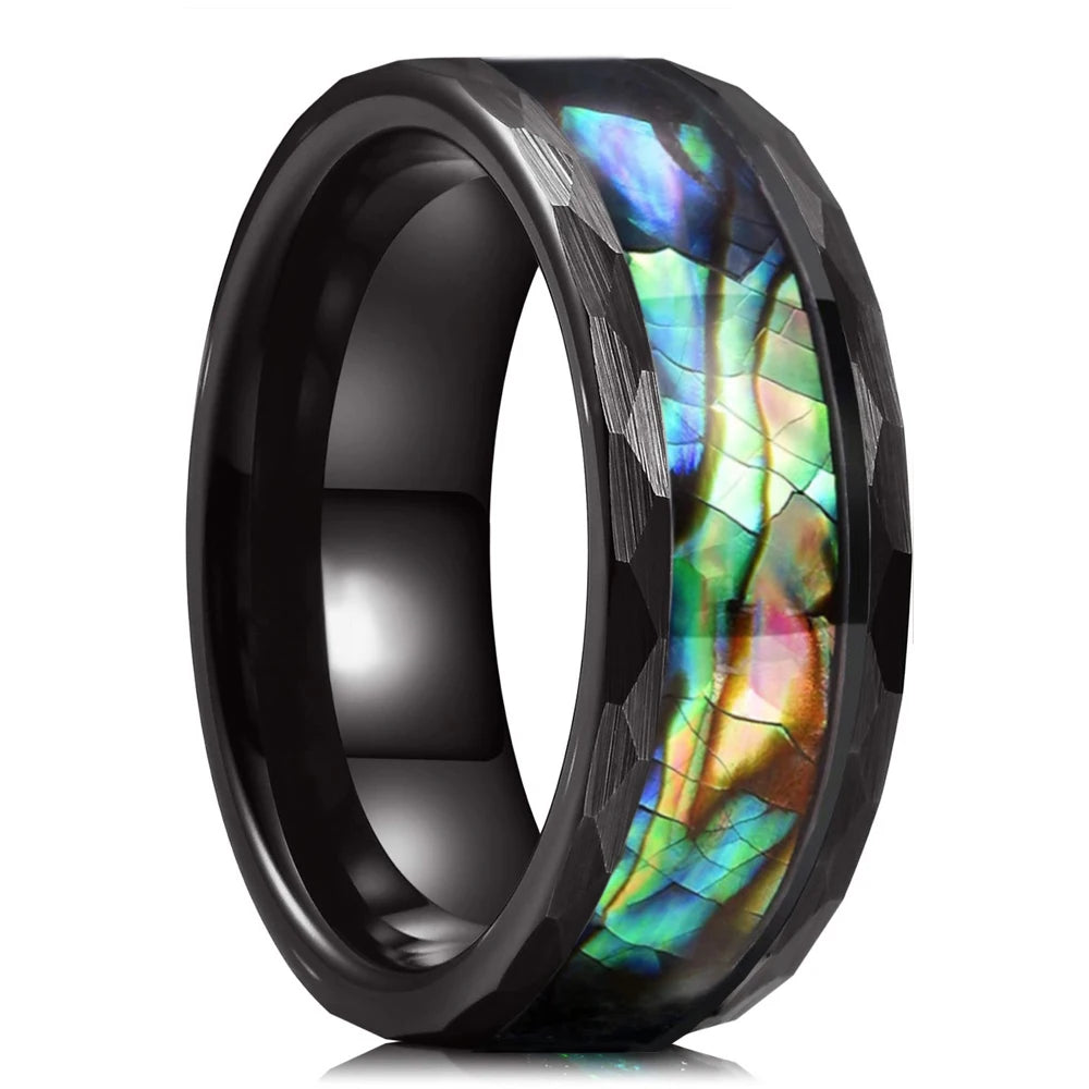 Mode Wikinger Baum des Lebens Edelstahl Abalone Muschel ringe für Männer Odin Norse Wikinger Runen ringe Retro Amulett Schmuck Geschenk