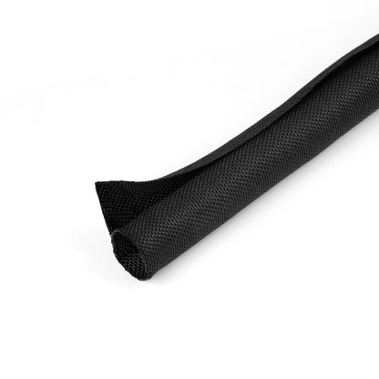 2/5M Selbstschließende PET-Geflecht-Kabelummantelung 3 5 8 10 13 16 19 25 30mm Auto-Kabelmanagement Flexibler Geteilter Schlauch Drahtschutz