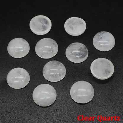 5 teile/los Natürliche Stein Cabochon Spacer 6 8 10 12 14 16 18 20 25mm Runde Cabochons Cameo für DIY Schmuck Zubehör