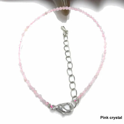 High Quality Natural Stone 2-3mm Handmade Micro Faced Beads Women's Agate Crystal Zircon Bracelet Jewelry Gift