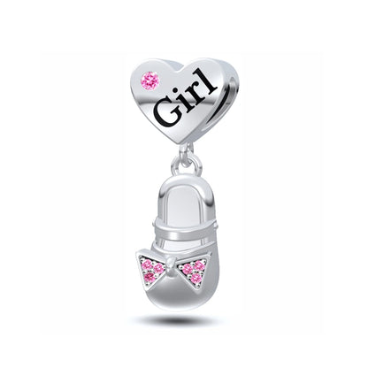 Klassische rote High Heels und goldene Turnschuhe aus 925er-Sterlingsilber, Fußball-Trophäe, baumelnder Charm, passend für Armbänder, Boutique-Schuhserie, Geschenke