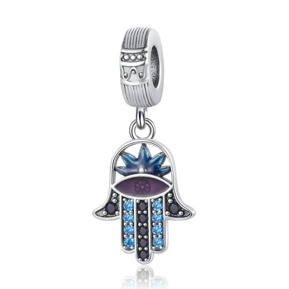 Heißer Verkauf 925 Silber Farbe Evil Eye Charm Dämon Auge Perle Für Original Armband & Armreif DIY Machen Mode Schmuck geschenk