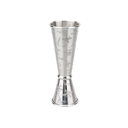 Edelstahl-Cocktail-Jigger, 30/60 ml, doppelseitiger Messbecher, Barkeeper, Werkzeug, Bar-Zubehör, Gold, Silber, Kupfer, 20/40 ml Becher