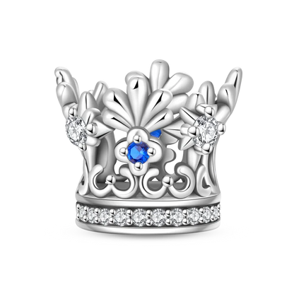 Klassische „King Of The Forest“-Perlen aus 925er-Sterlingsilber und glänzender roségoldener Kronen-Anhänger, passend für Armbänder, wunderschöne Schmuckgeschenke