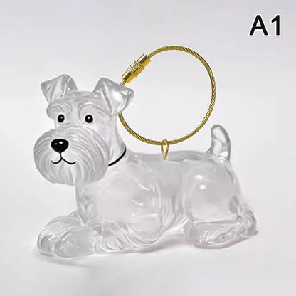 Klarer Welpenhaar-Gedenk-Andenken, Haustier-Hund, Fellbehälter, DIY-Anhänger, Schlüsselanhänger, Dekor, Haustierliebhaber, Heim-Display, Geschenke