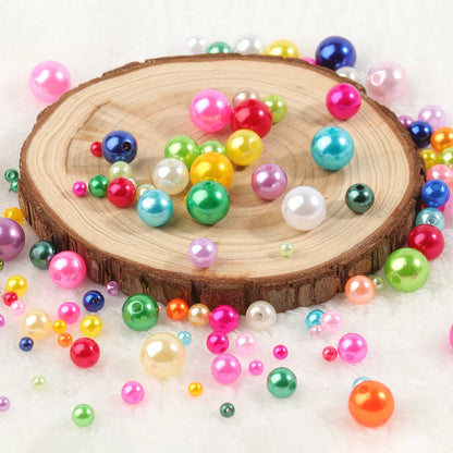 4mm 6mm 8mm 10mm Runde Imitation Perle Perlen Bunte Lose Kunststoff Acryl Spacer Perlen Für schmuck Machen Diy Armband Halskette
