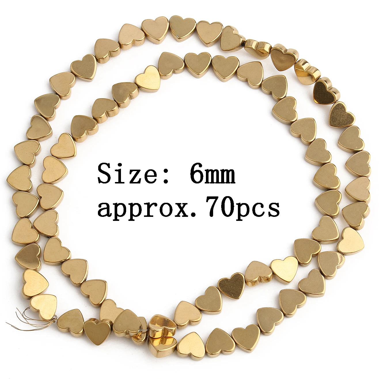 AAA+ Retention Farbe Natürliche vergoldete Hämatit Perle Herz Runde Stern Spacer Lose Perlen für Schmuck Machen DIY Charm Armband