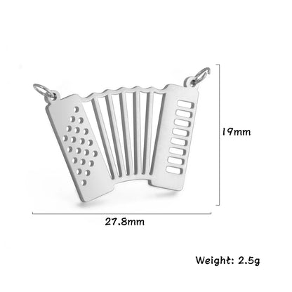 Teamer 5 teile/los Musik Note Musical Instrument Anhänger Edelstahl Charms Für Halskette Armband Herstellung Von Schmuck Großhandel Neue