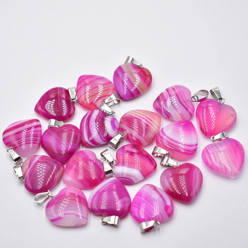 Großhandel 50 teile/los Mode 20mm herz naturstein amazonit charms anhänger für schmuck machen Kostenloser versand