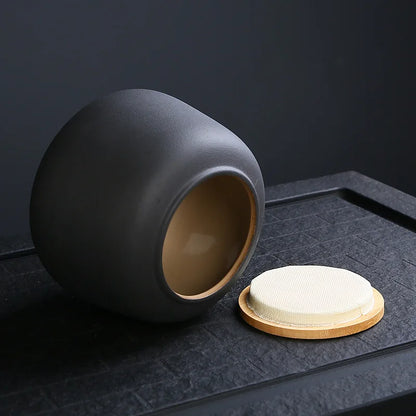 Große personalisierte Keramik-Urne, japanische Einäscherungsurnen im Retro-Stil, Bestattungsbedarf, geeignet für Haustiere, Katzen und Hunde, graue Aufbewahrung