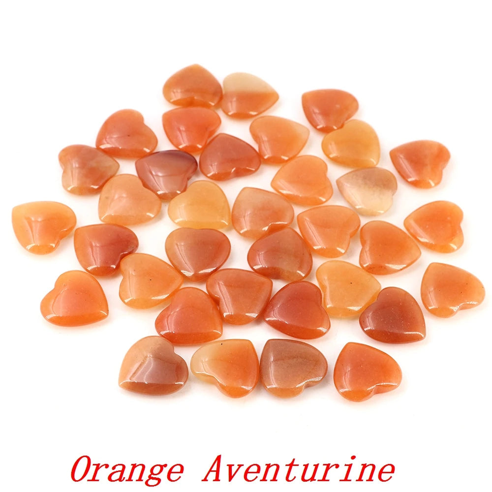 Viele Großhandel Edelstein Herzform LIEBE 20 MM Natürliche Kristall Amethyst Achat Perle Heilung Reiki Naturstein Geschenk Liefert