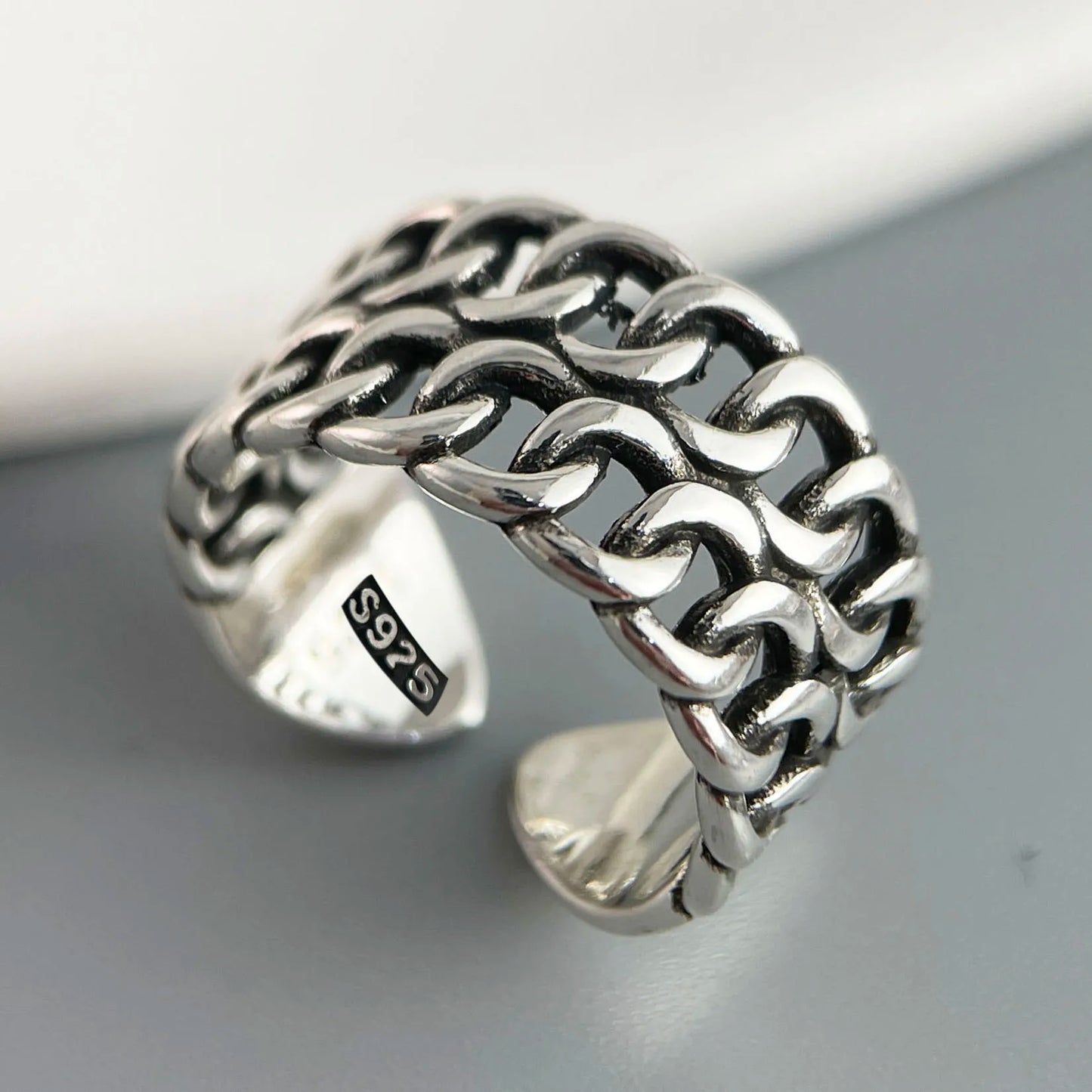 Ringe aus 925er-Sterlingsilber für Damen, Paare, minimalistisch, handgefertigt, schlicht, Retro-Blumen-Herz-Ring, edler Schmuck, Geschenk, verhindert Allergien