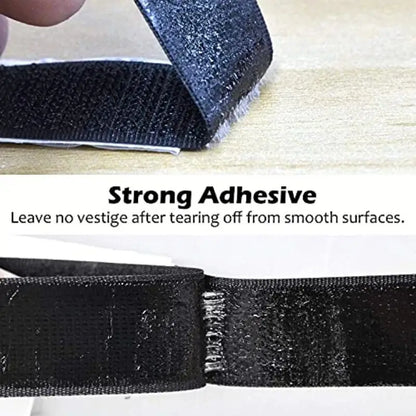 Magischer Nylon-Aufkleber zum Kratzen, selbstklebende Klettverschlussbänder, doppelseitige Streifen mit Kleber für DIY-Bastelzubehör