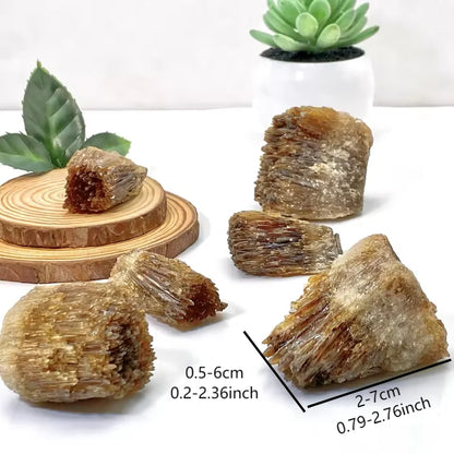 50/100/200 g roher Bernstein-Calcit-Cluster, Cluster mit gelben Bernstein-Calcit-Rohsteinkristallen, Heimdekoration, perfekte Sammlung und Geschenk