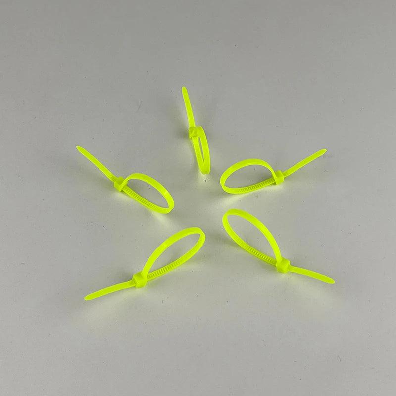 Fluor zierend grün/hellgrün Nylon Kabelbinder Farbe Kunststoff 3*100