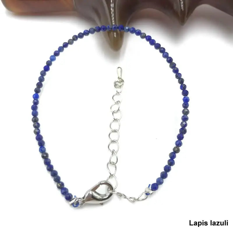 High Quality Natural Stone 2-3mm Handmade Micro Faced Beads Women's Agate Crystal Zircon Bracelet Jewelry Gift