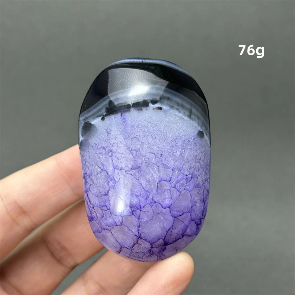 Natürlicher Edelstein Achat Kristall Palm Spielen Mineral Quarz Reiki Heilung Energie Spirituelle Meditation Home Decor Geschenk