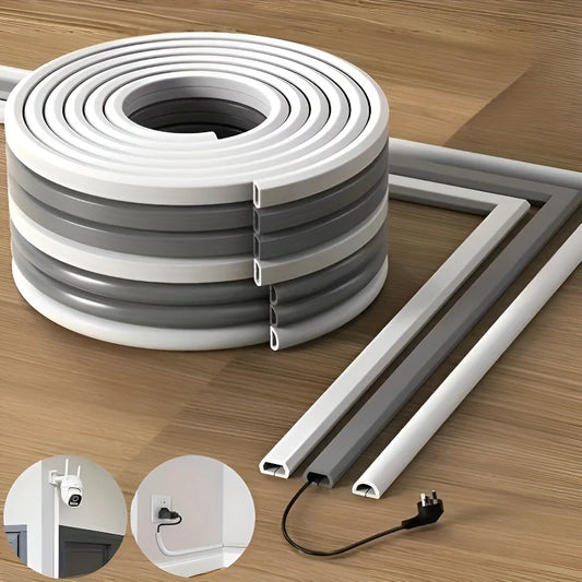 1 Rolle 300 cm Kabelmanagement-Hülle - Selbstklebende PVC-Kabelabdeckung für Wand & Boden, Isolierte Kabelabdeckung