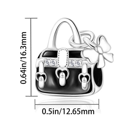 Funkelnde Edelsteinperlen aus 925er-Sterlingsilber mit eingelegten Edelsteinen und baumelnder Charm mit unendlichem Knoten, passend für Schlangenarmband, Boutique-Halskette, schönes Geschenk